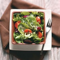 Green Salad with Tangy Basil Vinaigrette recipe