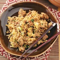 Turkey Fried Rice for Two recipe