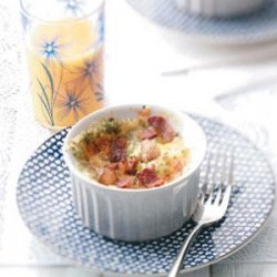 Baked Eggs with Cheddar and Bacon for Two recipe