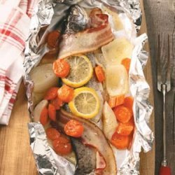 Campfire Trout Dinner for Two recipe