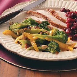 Bacon-Almond Broccoli Medley recipe