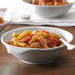 Green Beans with Bacon and Tomatoes recipe