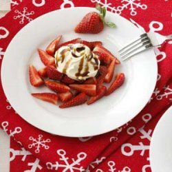 Strawberries with Vanilla Mascarpone and Balsamic Drizzle recipe