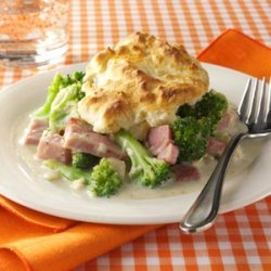 Ham and Broccoli Biscuit Bake recipe