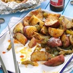 Grilled Potatoes & Peppers recipe
