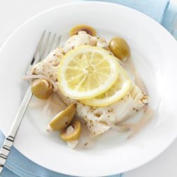 Stuffed-Olive Cod recipe