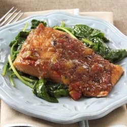 Sweet & Spicy Salmon Fillets recipe