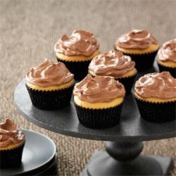 Chocolate Frosted Peanut Butter Cupcakes recipe