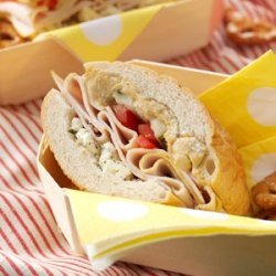 Hearty Turkey & Feta Sandwich recipe