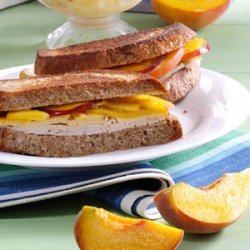 Peach Turkey Sandwiches recipe