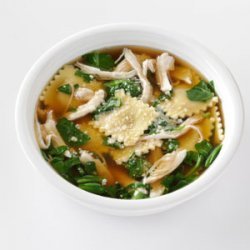 Quick Ravioli & Spinach Soup recipe