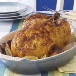 Savory Rubbed Roast Chicken recipe