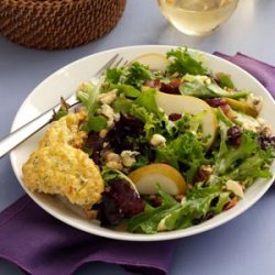 Greens with Bacon & Cranberries recipe