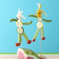 Veggie Cheese People for Two recipe