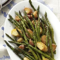 Rosemary Roasted Potatoes and Asparagus recipe
