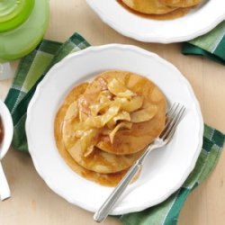 Gingerbread Pancakes with Apple Topping recipe