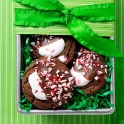 Hot Chocolate Peppermint Cookies recipe