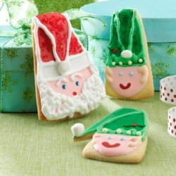 Santa and Elf Christmas Cookies recipe
