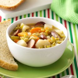 Split Pea and Sausage Soup recipe