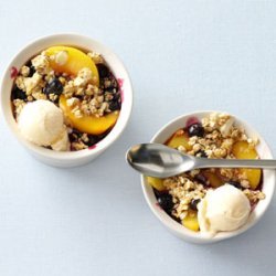 Fruit & Granola Crisp with Yogurt recipe
