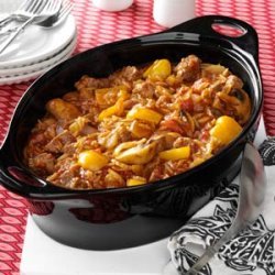 Beef and Orzo Skillet recipe