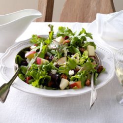 Mixed Green Salad with Cranberry Vinaigrette recipe
