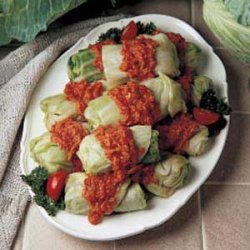 New-World Stuffed Cabbage recipe