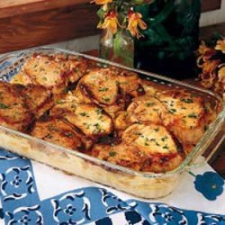 Pork Chops with Scalloped Potatoes recipe