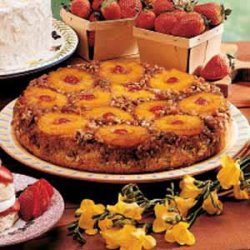 Spiced Pineapple Upside-Down Cake recipe