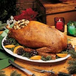 Goose with Apple-Prune Stuffing recipe