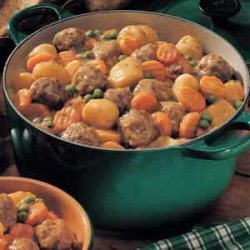 Microwave Meatball Stew recipe