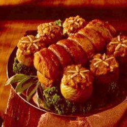 Pork Loin Roast with Yam-Stuffed Apples recipe