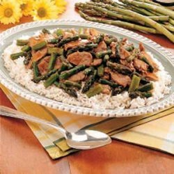 Gingered Pork and Asparagus recipe