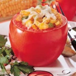 Cheesy Corn-Stuffed Tomatoes recipe