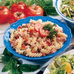 Basil Pasta and Ham Salad recipe