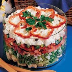 Layered Chicken Salad recipe