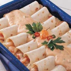 Creamy Seafood Enchiladas recipe