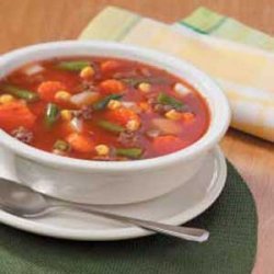 Savory Vegetable Beef Soup recipe