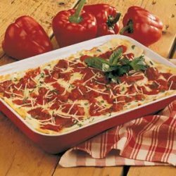 Roasted Red Pepper Lasagna recipe