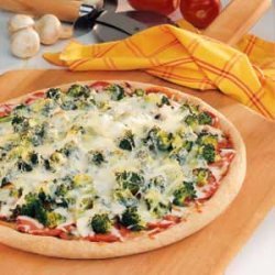 Mushroom Broccoli Pizza recipe