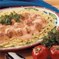 Meatball Stroganoff with Noodles recipe
