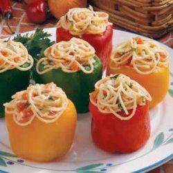 Pasta-Filled Peppers recipe