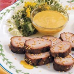 Grilled Pork with Hot Mustard recipe