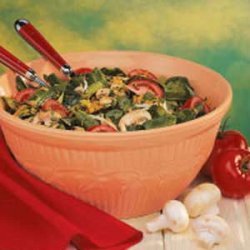 Spinach Salad with Spicy Honey Dressing recipe