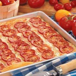 Tomato-Onion Phyllo Pizza recipe