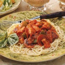 Zesty Turkey Spaghetti Sauce recipe