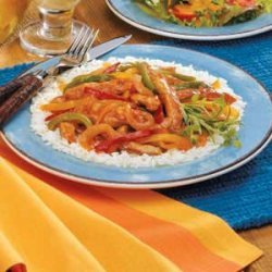 Pork with Three Peppers recipe