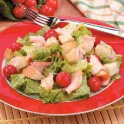Grilled Salmon Caesar Salad recipe