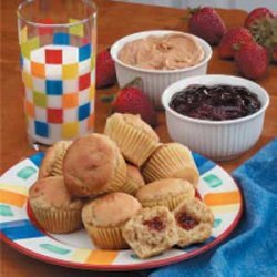 Peanut Butter 'n' Jelly Mini Muffins recipe
