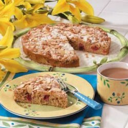 Makeover Almond Rhubarb Coffee Cake recipe